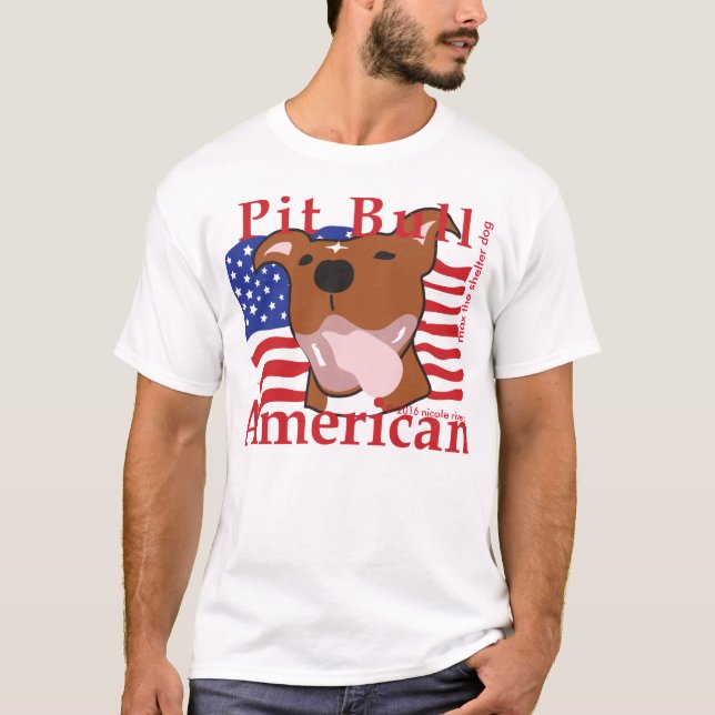 Max's Manar Pit Bull American tee (Framsida)