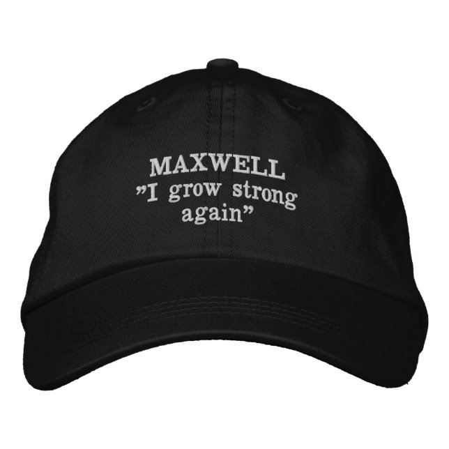 Maxwell Clan Motto Broderad Hatt Keps (Framsida)