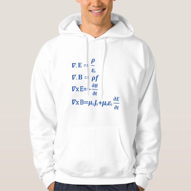 Maxwell ekvation sweatshirt med luva (Framsida)