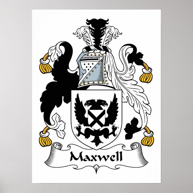 Maxwell Family Crest Poster (Framsidan)