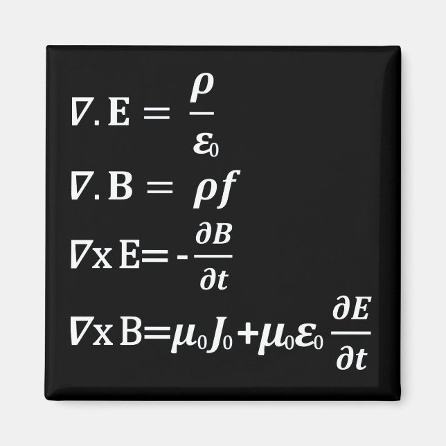 maxwell fysics equation magnet (Framsidan)
