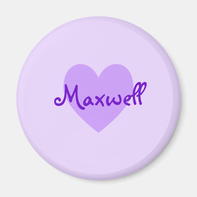 Maxwell i Lila Magnet (Framsidan)