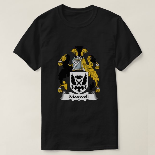 Maxwell Jackar Arm Maxwell Family Crest T Shirt (Design framsida)