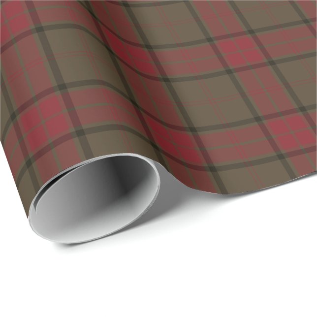 Maxwell Klan Weasted Hunting Tartan Presentpapper (Rullad Hörn)