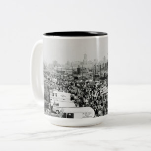 Maxwell Street Chicago Circa 1950's Flea Market Två-Tonad Mugg