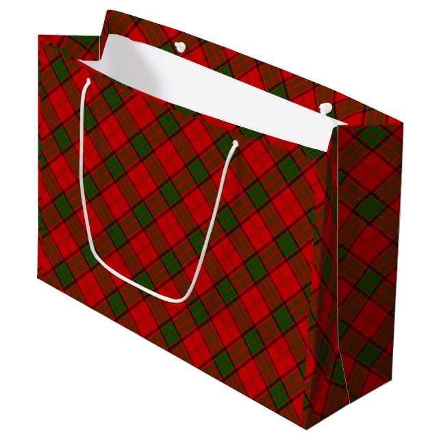 Maxwell tartan Red grönt plaid (Framsidan Vinklad)