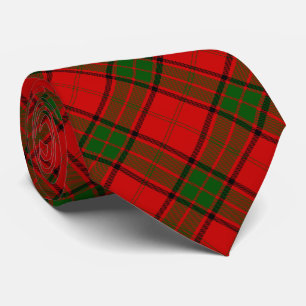 Maxwell tartan Red grönt plaid Slips