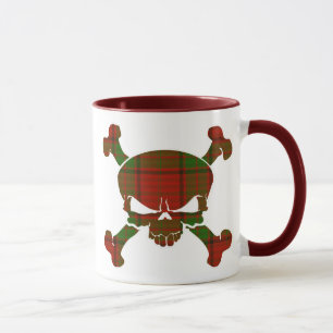 Maxwell Tartan Skull Ingen banderoll Mugg