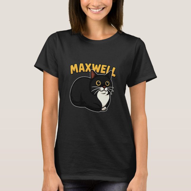 Maxwell The Spinning Cat Meme T Shirt (Framsida)