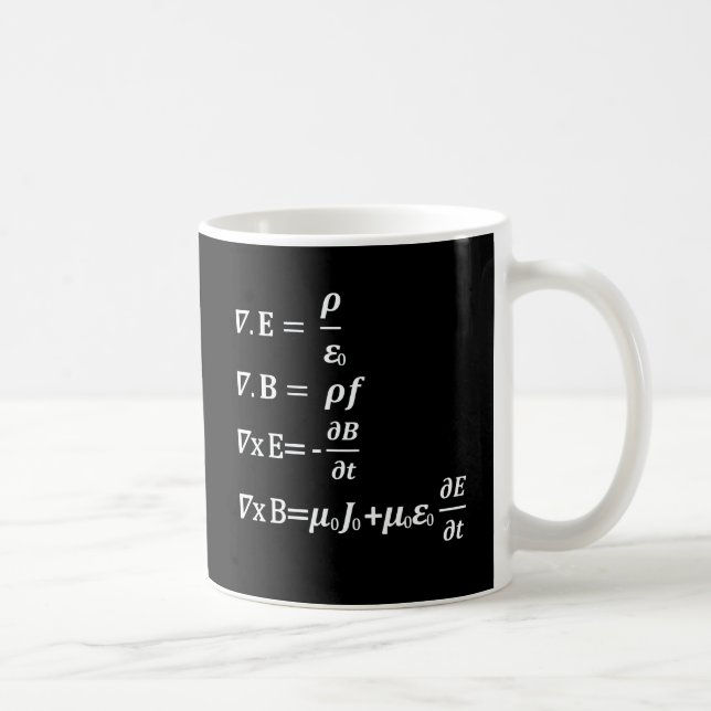 maxwellfysiklikställande kaffemugg (Höger)