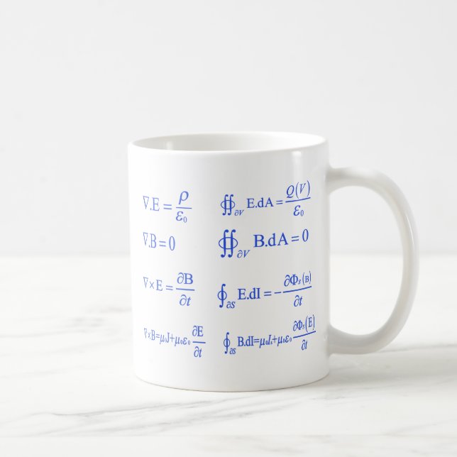 maxwellfysiklikställande kaffemugg (Höger)