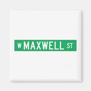 Maxwellgatan, Chicago, IL-gata undertecknar Magnet