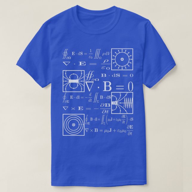 Maxwells ekvationer  t shirt (Design framsida)