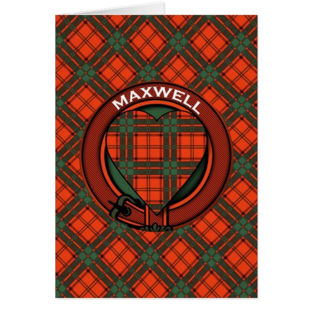 MaxwellskottTartan Hälsningskort (Framsidan)