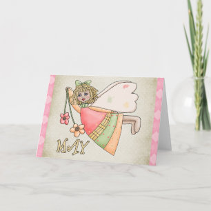May Angel Blank Birthday/Vår Greeting Card Kort