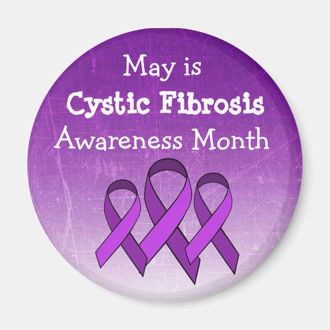 May är Cystic Fibrosis Awareness Month Magnet (Framsidan)