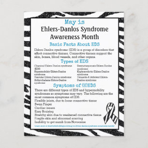 May är Ehlers-Danlos Syndrome Awareness Month Flygblad