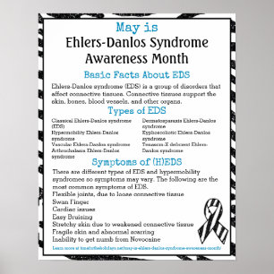 May är Ehlers-Danlos Syndrome Awareness Month Poster