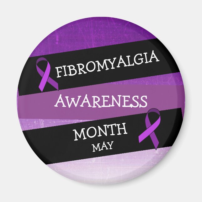 May är Fibromalgia Awareness Month Magnet (Framsidan)
