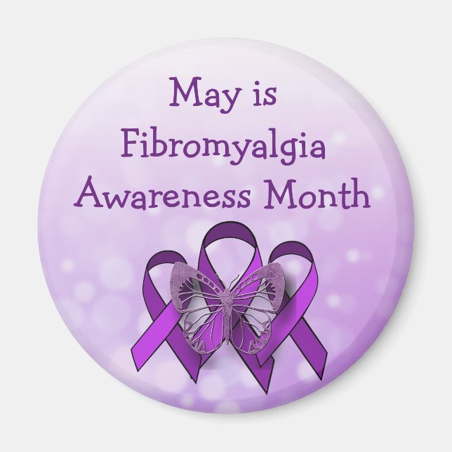 May är Fibromyalgia Awareness Month Magnet (Framsidan)