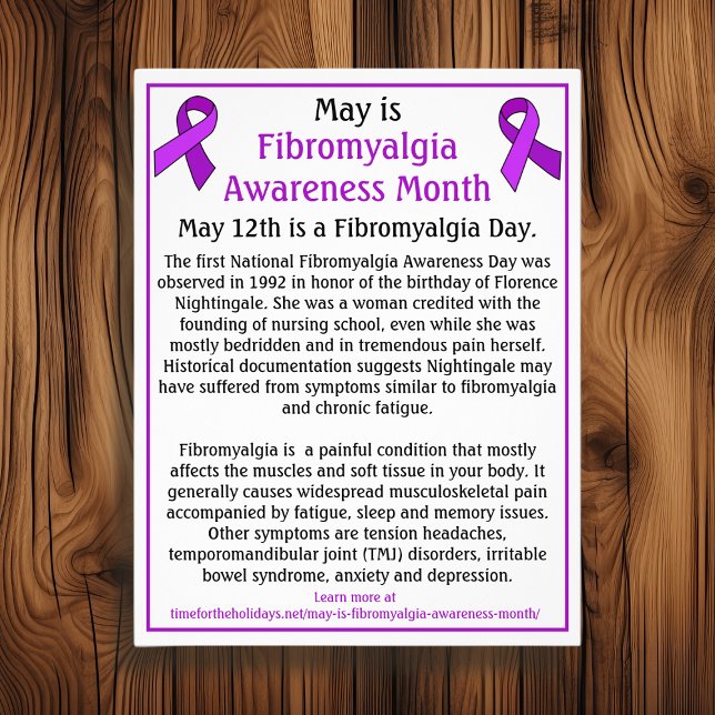 May är Fibromyalgia Awareness Month Reklamblad (Skapare uppladdad)