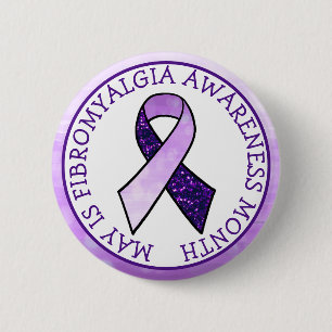May är Fibromyalgia Butterfly Awareness Month Knapp