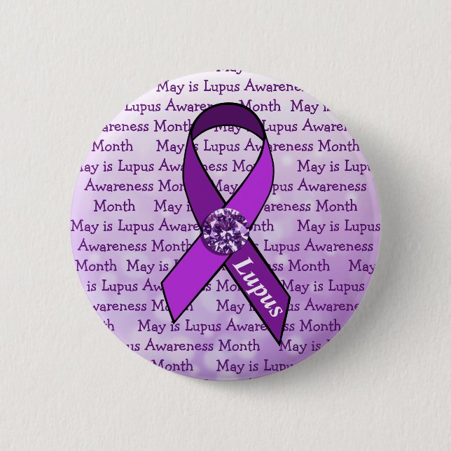 May är Lupus Awareness Month Knapp (Framsida)
