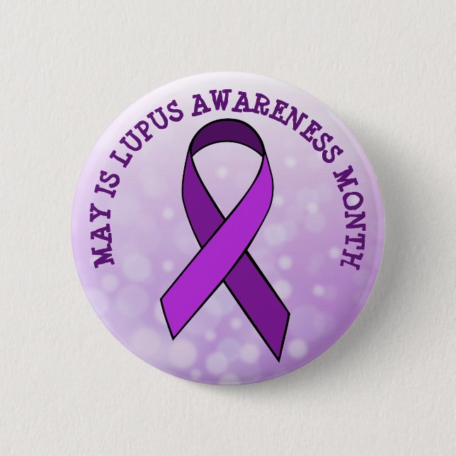 May är Lupus Awareness Month Knapp (Framsida)