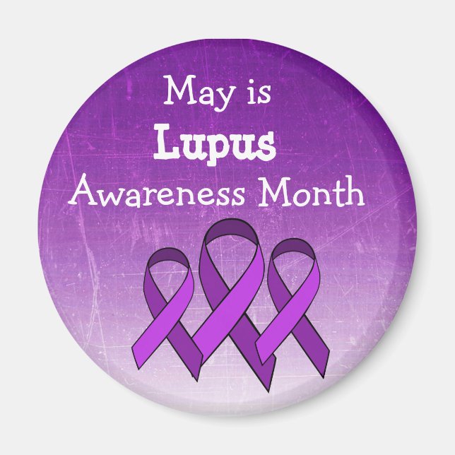 May är Lupus Awareness Month Magnet (Framsidan)