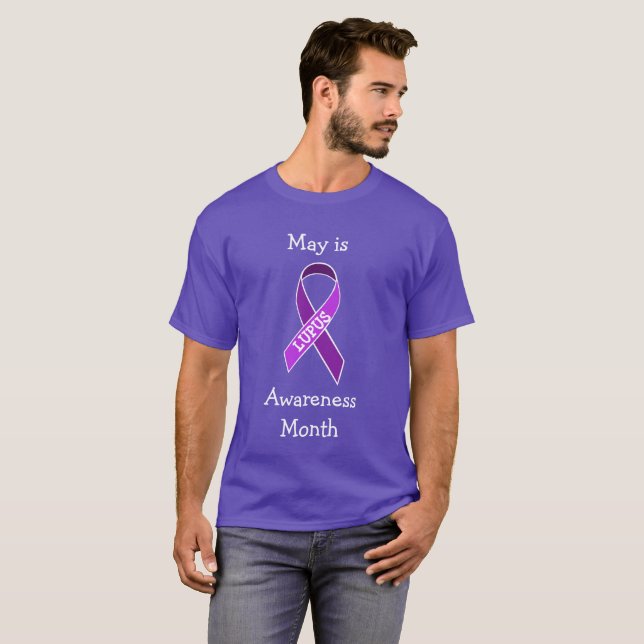 May är Lupus Awareness Month Shirt T (Hel framsida)