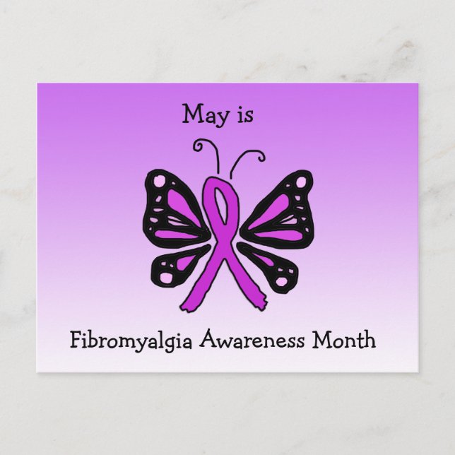 May är National Fibromyalgia Awareness Month Vykort (Framsida)
