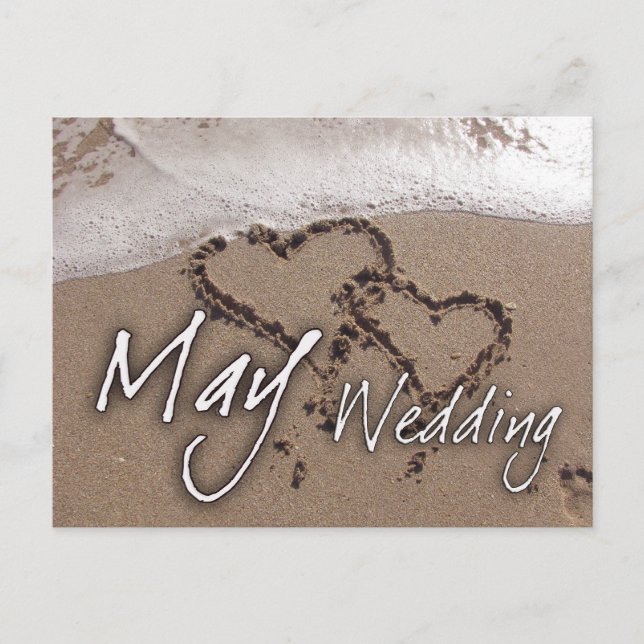 May Beach Destination Weddin... Vykort (Framsida)