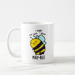 May-bee Funny Insekt Bee Pun Kaffemugg