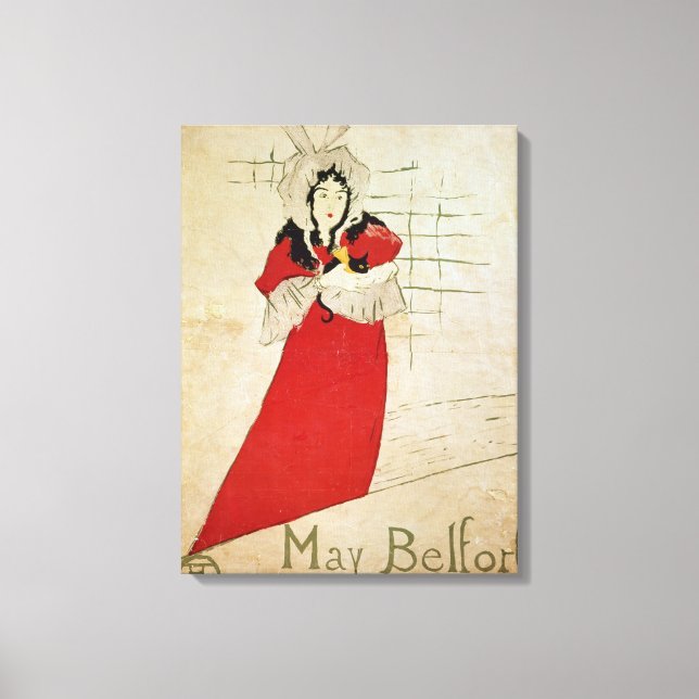 May Belfort, Frankrike, 1895 Canvastryck (Framsida)