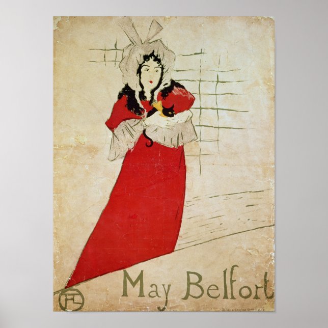 May Belfort, Frankrike, 1895 Poster (Framsidan)
