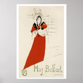 May Belfort Parisiska Nattklubbar Svart Katt 1890- Poster