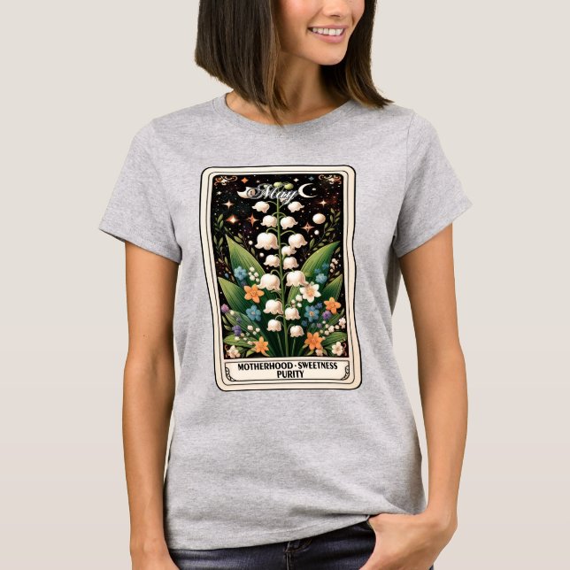 May Birth Month Lily of the Valley T-Shirt (Framsida)