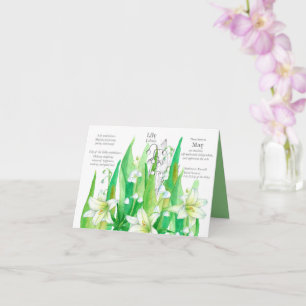 May Birthday Lily of the Valley Flowers Kort