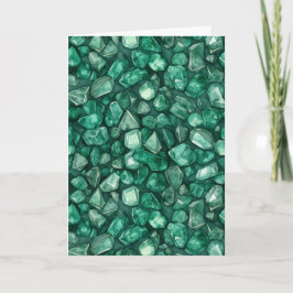 May Birthstone Emerald Birthday Card Kort