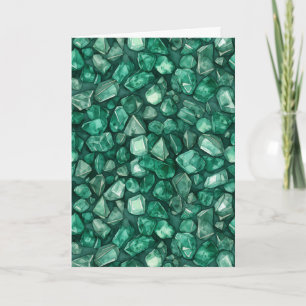 May Birthstone Emerald Birthday Card Kort
