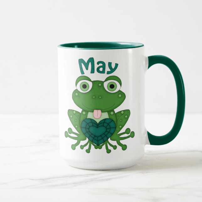 May Birthstone Frog kaffe mugg (Höger)
