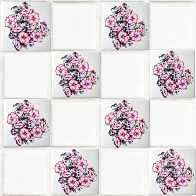 May Bloom-II Kakelplatta (This May Bloom-II Ceramic Tile design, is sure to enhance the decor, of any project, you undertake!)