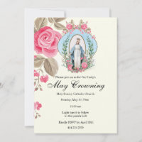 May Crowning Virgin Mary Scripture Rosa ros