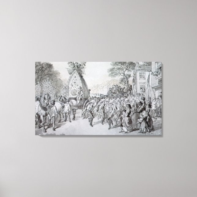 May Day at Bowdon, Cheshire Canvastryck (Framsida)