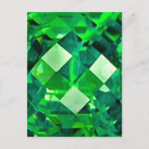 May EMERALD BIRTHSTONE GEM Vykort