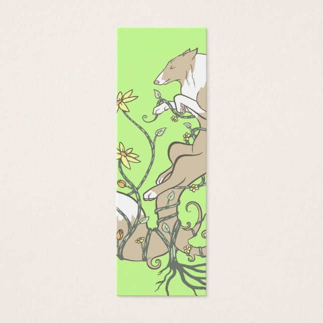 May Flowers Bookmark Litet Visitkort (Framsidan)