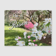 May Flowers Pink Easter Magnet