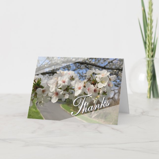 May Flowers Thank You Card Kort (Framsida)