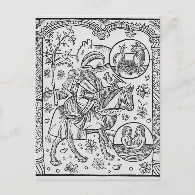 May från Almanach des Bergers 1491 Vykort (Framsida)