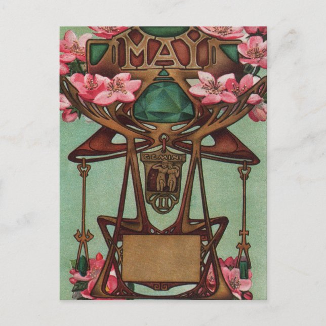 May - Gemini Vykort (Framsida)